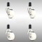 Service Caster 3 Inch 316SS Nylon Wheel Swivel 1-5/8 Inch Expanding Stem Caster Set SCC SCC-SS316EX20S314-NYS-158-4 - alternate 1